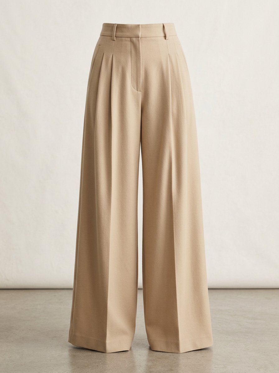 Pantalón Sastrero Palazzo Beige