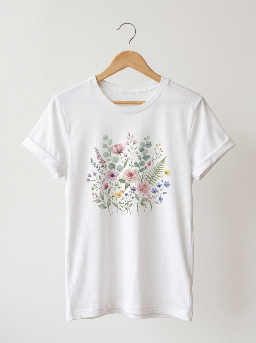 Remera Estampada Flores